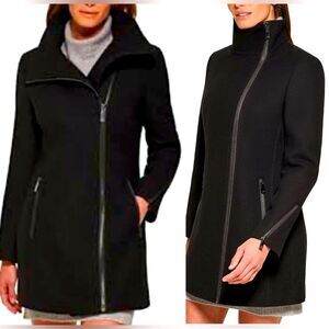 Calvin Klein Asymmetrical Wool Jacket Womens XS~NWT